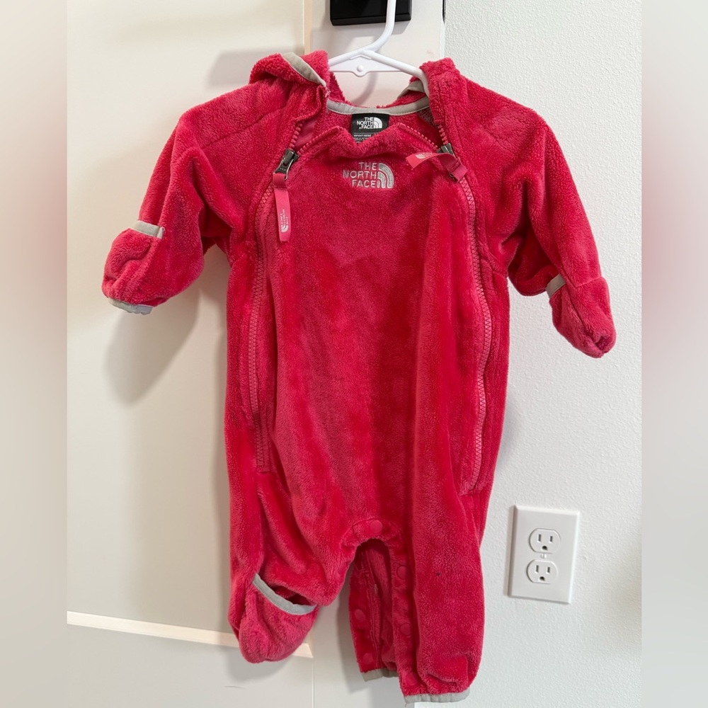 The North Face Kids Vibrant Pink Fleece Bunting